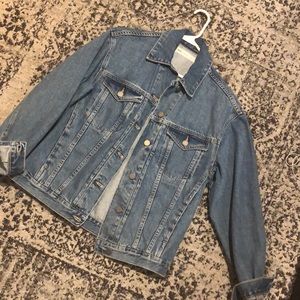 Oversized denim jacket